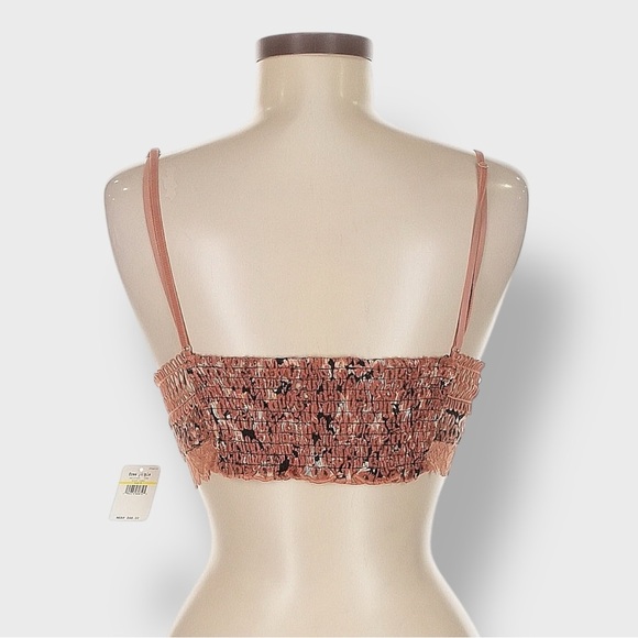 Free People Intimately Emma Soft Bra Women’s Medium Brown Embroidered Lace NWT - Picture 4 of 16
